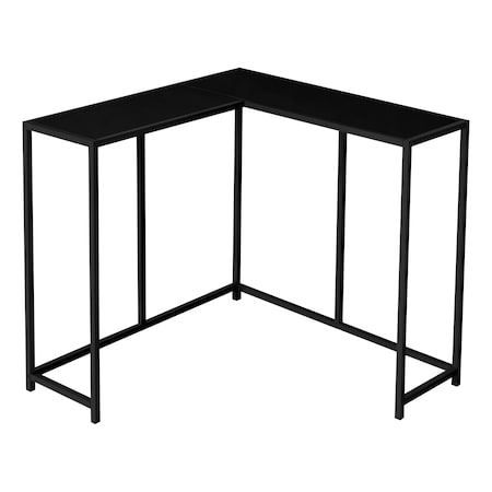 Monarch Specialties Accent Table, Console, Entryway, Narrow, Corner, Living Room, Bedroom, Metal, Laminate, Black I 2157